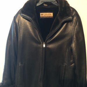 Leather Bomber Jacket